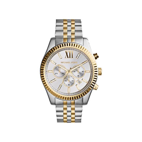 MK horloge dames staal/geel MK8344