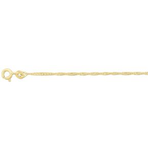 Gouden enkelketting singapore 24-26cm 4020828