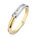 Gouden ring bicolor 0.08 mt 56