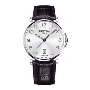 Certina DS Caimano horloge heren staal/leer C01741016032