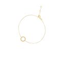 Gouden armband open cirkel 18cm JKB20031
