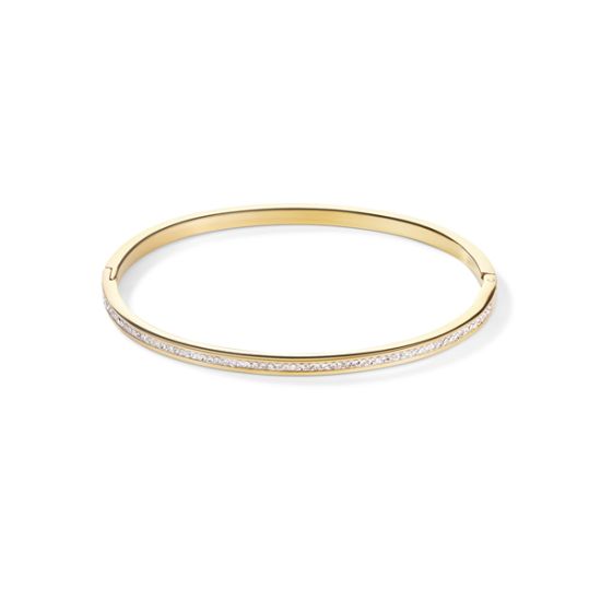 CdL bangle crystal staal/geel 0129/33-1816