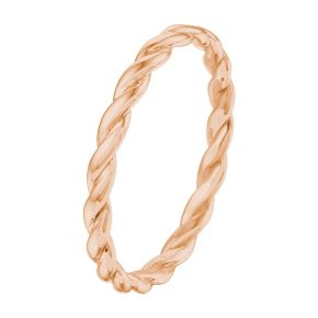Gouden aanschijfring twist mt 16,5