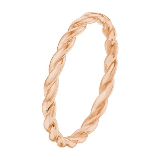 Gouden aanschijfring twist mt 16,5