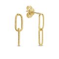 Gouden oorstekers paperclip JKE20.079