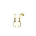 Gouden oorstekers 3xpaperclip JKE20.078