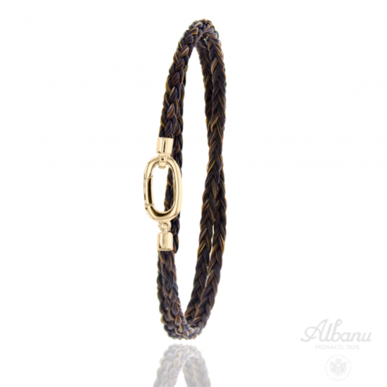 Albanu gouden armband met paardenhaar 36cm EMS016D5 CH OR