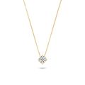 Gouden collier zirkonia 4mm 3057YZI