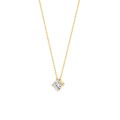 Gouden collier zirkonia 4mm 3057YZI