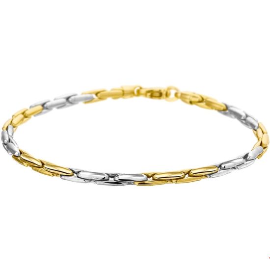 Gouden armband bicolor 19cm 4.8gr 4207226