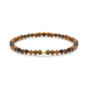 SJ armband tijgeroog geel verguld SBG-GEM09-ADD-4MM