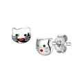 Zilveren oorstekers poes 1320688