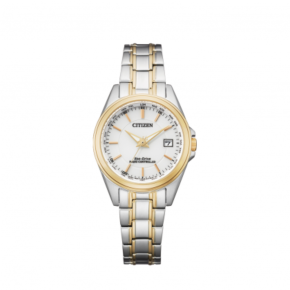 Citizen horloge dames staal/geel EC1186-85A