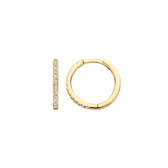 Blush gouden oorringen zirkonia 7309YZI