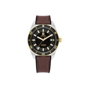 TH horloge heren staal/leer automaat  TH1792142