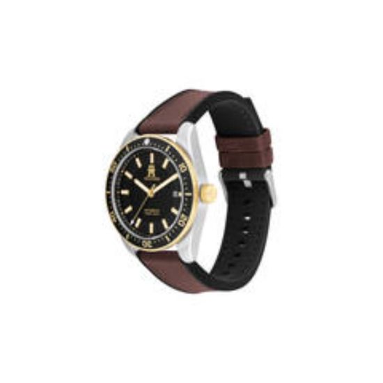 TH horloge heren staal/leer automaat  TH1792142