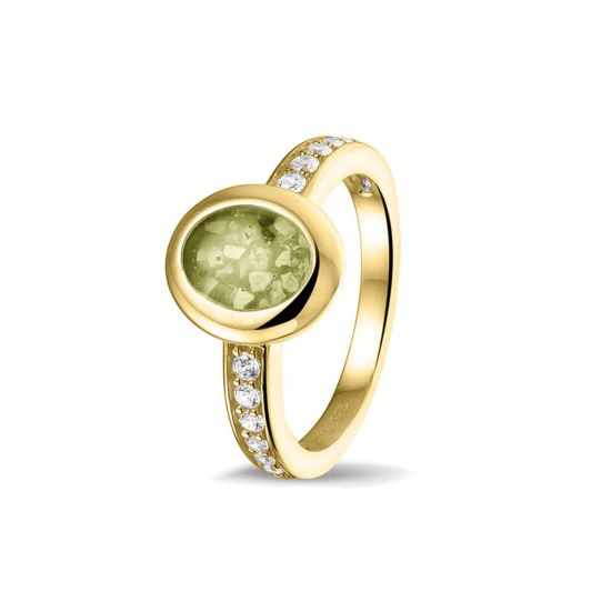 Zilveren ring ovaal zirkonia RG036/52