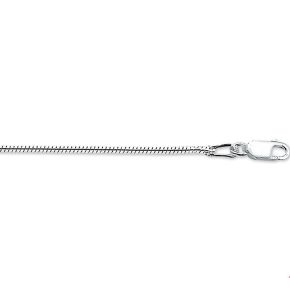 Zilveren coller slang rond 1.4mm 42cm 1017069