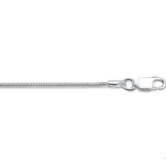 Zilveren slang collier 42cm 1.6mm 1002353