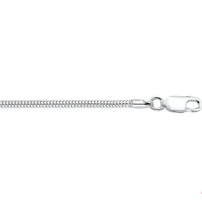 Zilveren collier slang rond 2mm 50cm hol 1006273
