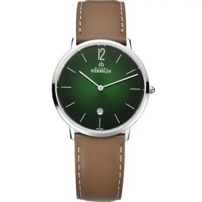 MH horloge heren staal/leer 19515/AP16GD