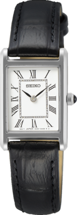Seiko horloge dames staal/leer SWR053P1