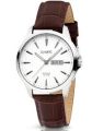 Olympic horloge heren staal/leer OL26HSL077