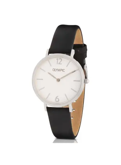 Olympic horloge dames staal/leer OL66DSL011