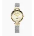 JdM horloge dames staal/geel 