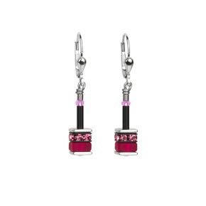 CdL oorhangers roze/staal 4409/20-1500