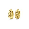 Gouden oorringen bewerkt 5.5x14.5mm 4029438