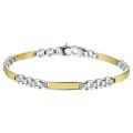 Gouden armband bicolor 4mm 19cm 4207626