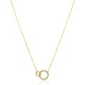 Gouden collier circle zirk ZGC460