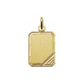 Gouden hanger plaatje 14x18 mat 4006034