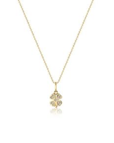 Gouden collier kl4 zirkonia SWEN10028-Y14