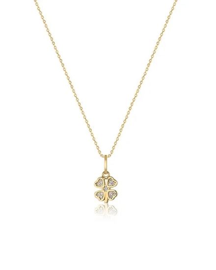 Gouden collier kl4 zirkonia SWEN10028-Y14