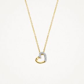Gouden collier hart 0.03crt 3609YDI
