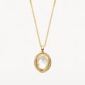 Gouden collier wit parelmoer 3169YMQ