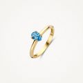 Gouden ring london blauwtopaas mt 54 1242YLB/54