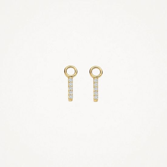 Blush gouden oorbelbedels zirkonia 9094YZI