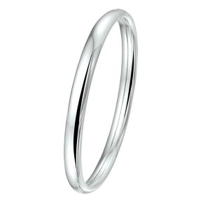 Zilveren bangle 6mm x 60mm ovaal KA1001345