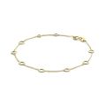 Gouden armband 7xcirkel 16-17-18cm JKB21082