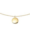 Gouden collier rond plaatje JKN24467