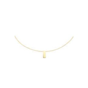 Gouden collier met bar JKN24415
