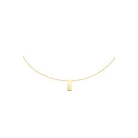 Gouden collier met bar JKN24415