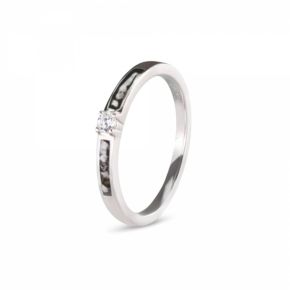 ZIlveren ring zirkonia RWS013/56