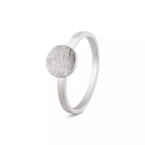 Zilveren ring monogram 7.7mm  456S/54