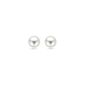 Zilveren oorstekers zoetwaterparel 5mm 1306673