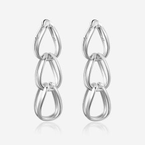 Pianegonda zilveren oorhangers Tecum PCME11