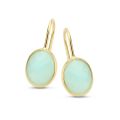 Jarrel gouden oorhangers met amazonite 4Y8417AZS